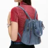 Small Denim Heart Backpack
