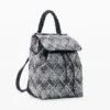 Small Denim Zigzag Backpack
