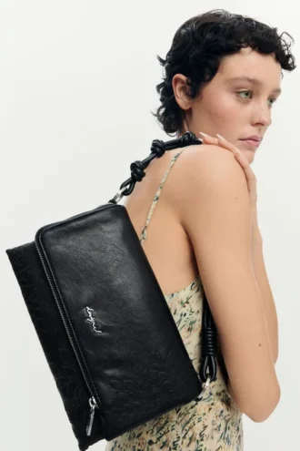 Small Embroidered Flap Bag