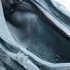 Small Gathered Denim Bag