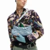 Small Gathered Denim Bag