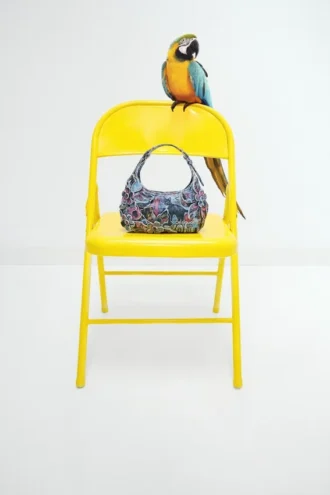 Small Printed Bag with Appliques