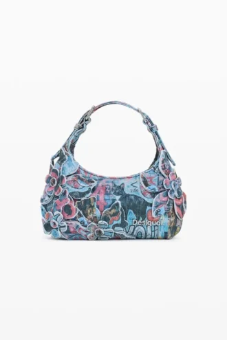 Small Printed Bag with Appliques