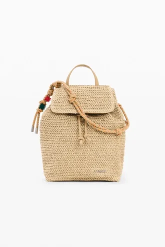Small Raffia Backpack Charms