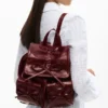 Small Shiny Backpack Bow