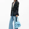 Small Shiny Bow Backpack