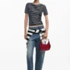 Small Floral Applique Bag