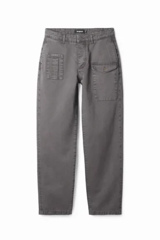 Straight Cargo Trousers