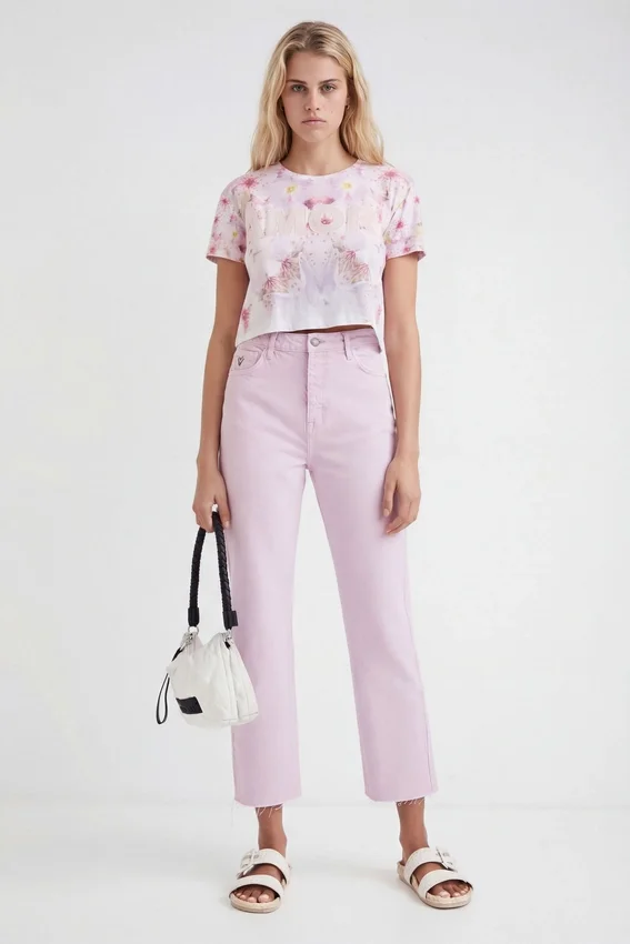 Straight Cropped Jeans Straight Cropped Jeans