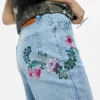 Straight Floral Jeans