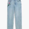 Straight Floral Jeans