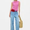 Straight Jeans with Inverted Effect