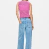 Straight Jeans with Inverted Effect