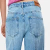 Straight Jeans with Inverted Effect