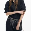 Straight Jeans with Topstitching