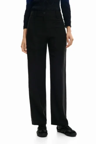 Straight Trousers Pockets