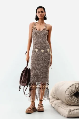 Strappy Fringe Dress