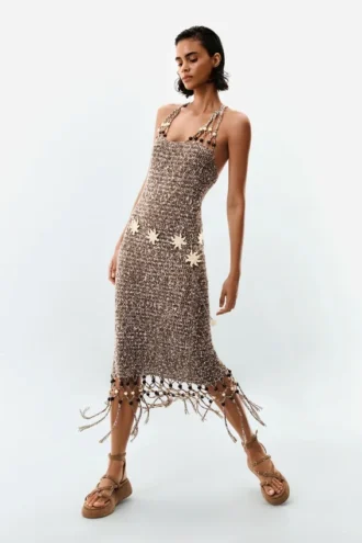 Strappy Fringe Dress
