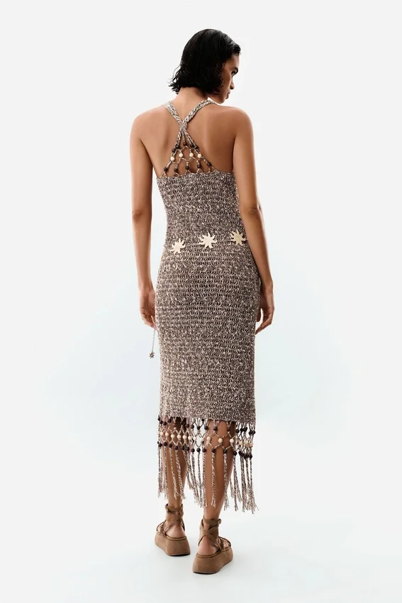 Strappy Fringe Dress Strappy Fringe Dress
