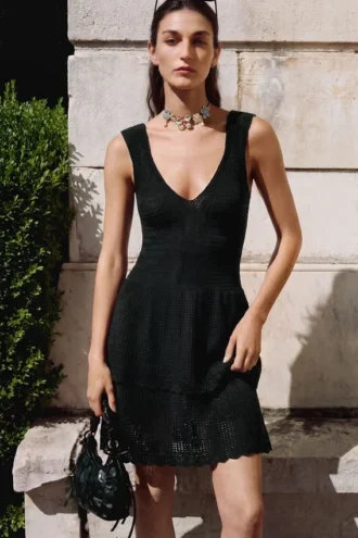 Strappy Knit Dress