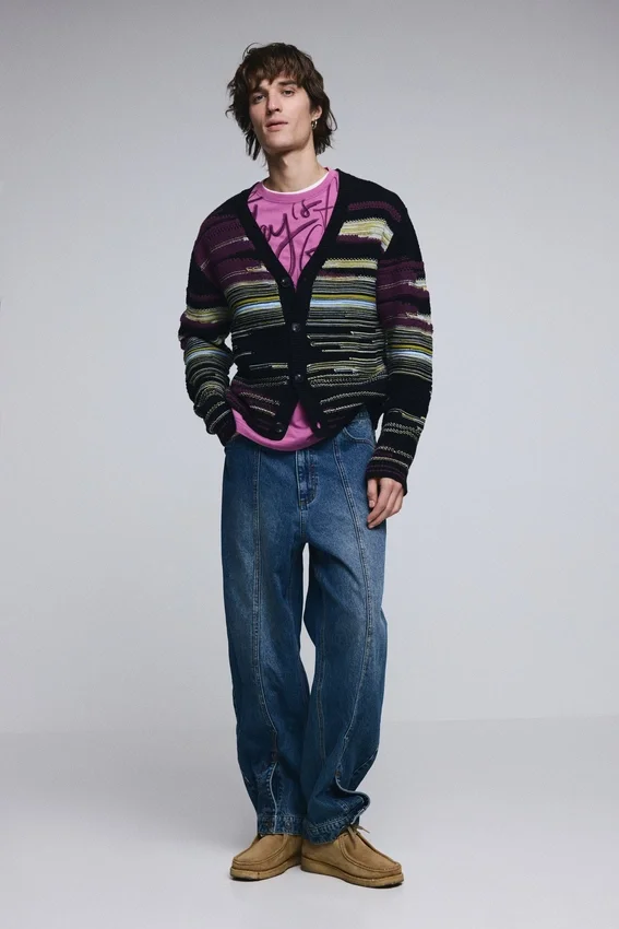Striped Cardigan Sweater Striped Cardigan Sweater
