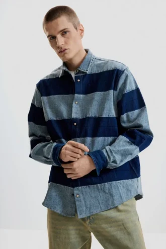 Striped Denim Shirt