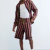 Striped Knit Bermuda