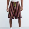 Striped Knit Bermuda