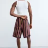 Striped Knit Bermuda