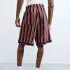 Striped Knit Bermuda