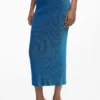 Striped Midi Pencil Skirt Striped Midi Pencil Skirt