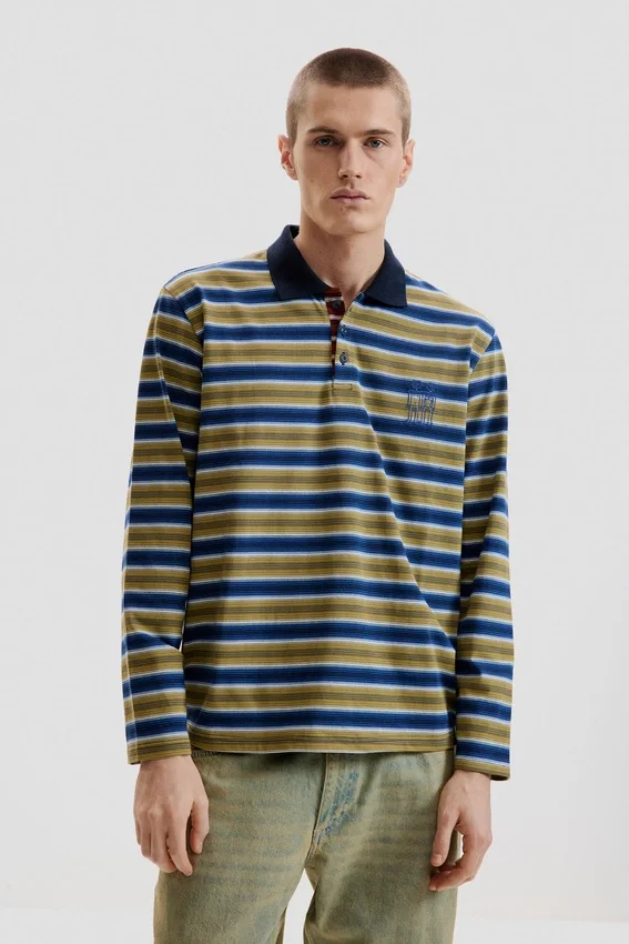 Striped Polo T-Shirt Striped Polo T-Shirt
