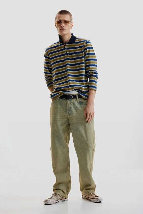 Striped Polo T-Shirt Striped Polo T-Shirt