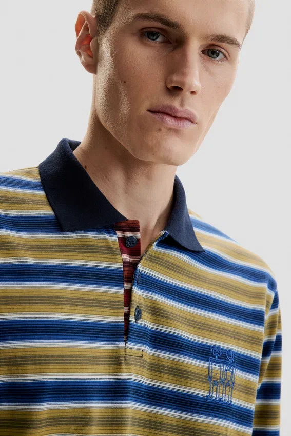 Striped Polo T-Shirt Striped Polo T-Shirt