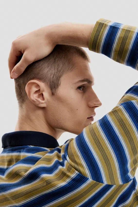 Striped Polo T-Shirt Striped Polo T-Shirt