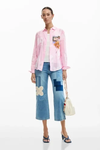 Striped Postcard Shirt