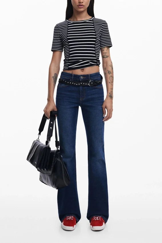 Striped Short-Sleeve T-Shirt Striped Short-Sleeve T-Shirt