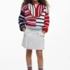 Striped Sweater Zipper