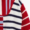 Striped Sweater Zipper