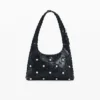 Studded Faux Leather Bag