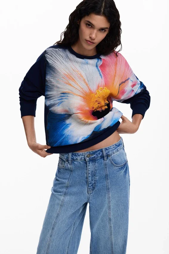 Sweatshirt Big Flower Sweatshirt Big Flower
