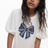Sweatshirt Dress Bow Sweatshirt Dress Bow