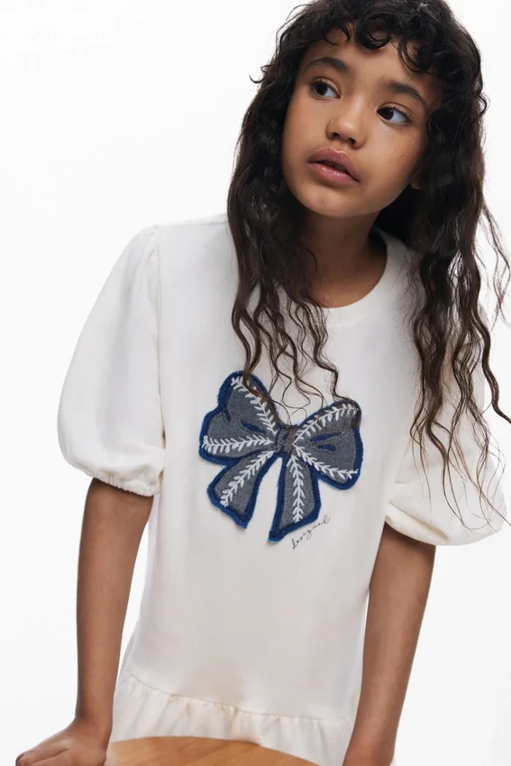 Sweatshirt Dress Bow Sweatshirt Dress Bow