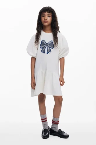 Sweatshirt Dress Bow
