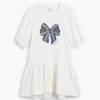 Sweatshirt Dress Bow Sweatshirt Dress Bow