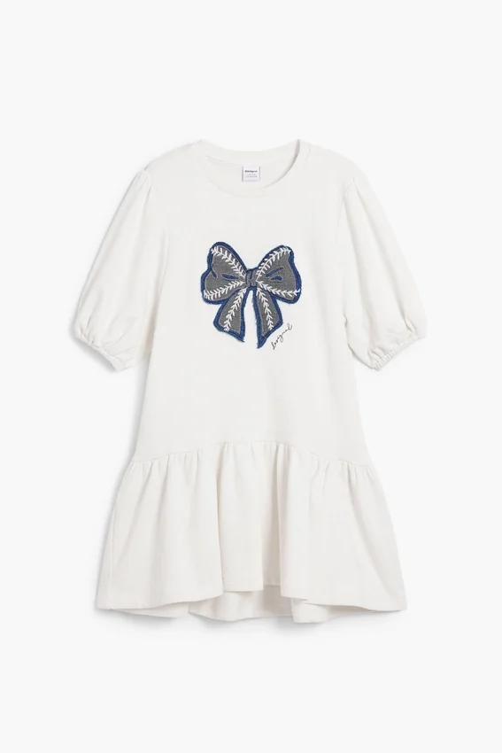 Sweatshirt Dress Bow Sweatshirt Dress Bow