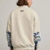 Sweatshirt with Printed Sleeves Sweatshirt with Printed Sleeves