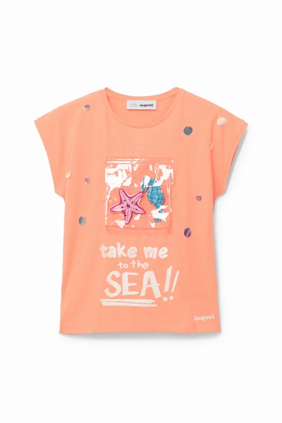 T-Shirt with Pocket of the Sea T-Shirt with Pocket of the Sea