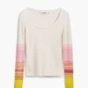 T-Shirt with Printed Sleeves T-Shirt with Printed Sleeves