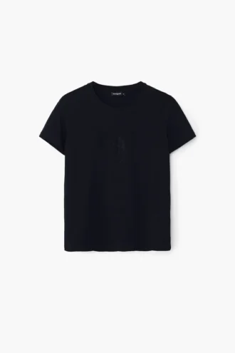 T-Shirt with Rhinestone Logo